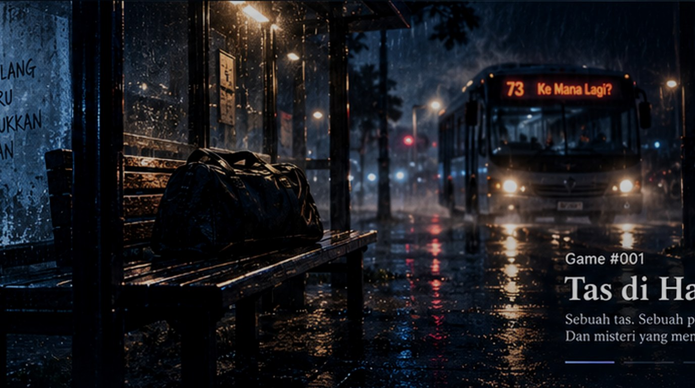 Tas misterius pada halte malam dan pesan dari masa depan